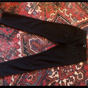 Black pull-on skinny jeans